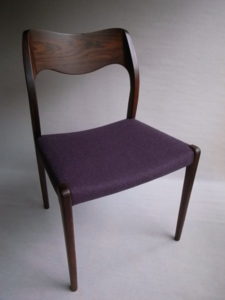 Niels O.Moller デザインのダイニングチェア 椅子の張り替え例